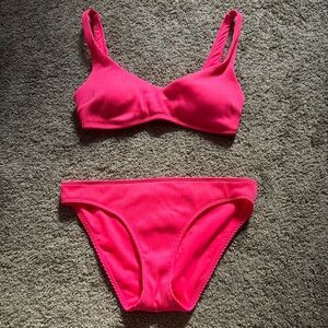 Hot pink hollister bikini